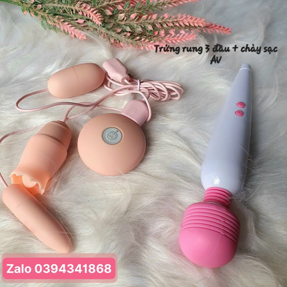 COMBOO trứng rung liếm kèm chày rung sạc điện cao cấp