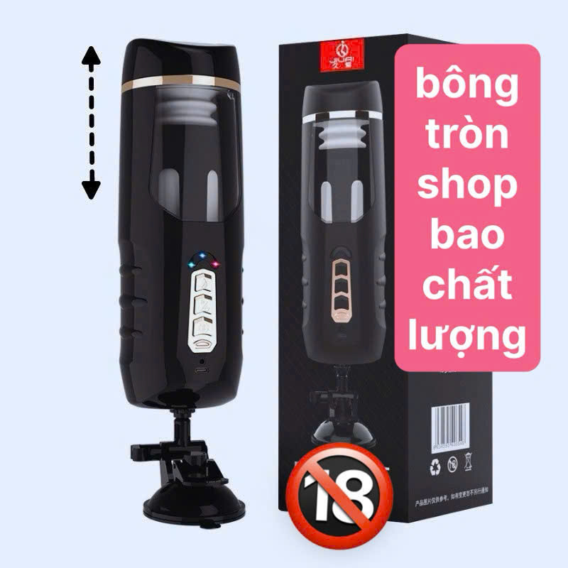 Âm đạo giả rung thụt bú mút tự động toả nhiệt ấm gắn tường sịn hãng Juai siêu bề