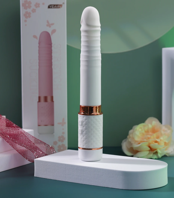 Dương vật giả Yeain rung thụt tự động có đầu mút 2 in 1