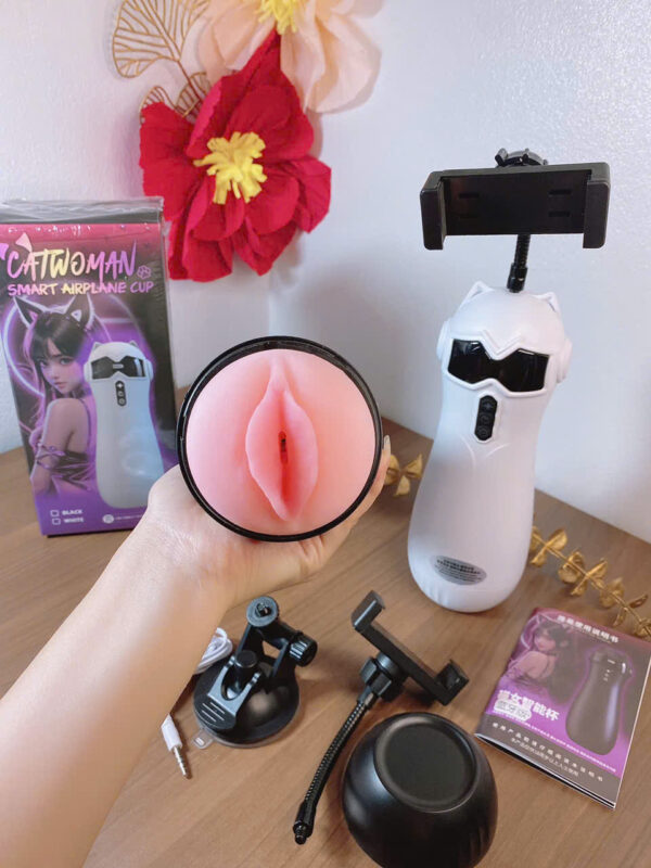 Âm đạo giả Catwg Man mèo trắng thông minh đỉnh cao của khoái cảm